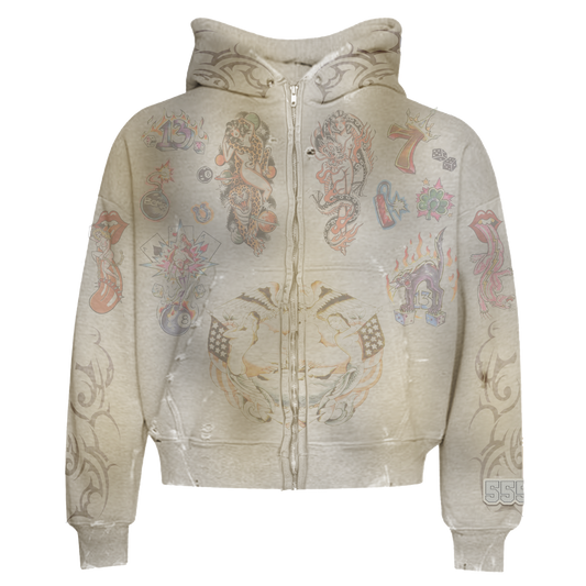 artwork zip up