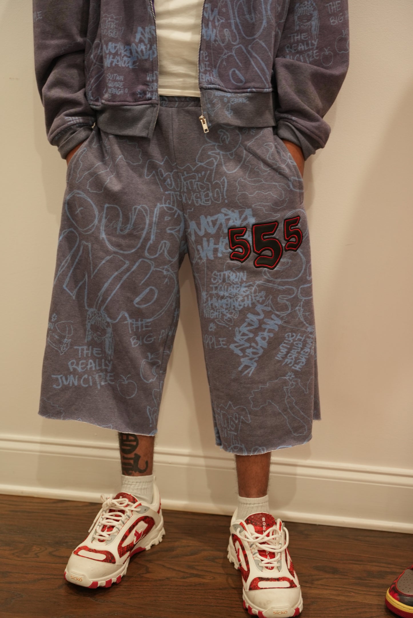 Blue 555 shorts